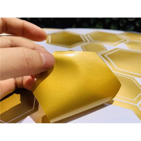 Honeycomb Wall Decals Hexagon Vinyl Wall Decals Geometric Wall Decals Honey - Picture 7 of 8